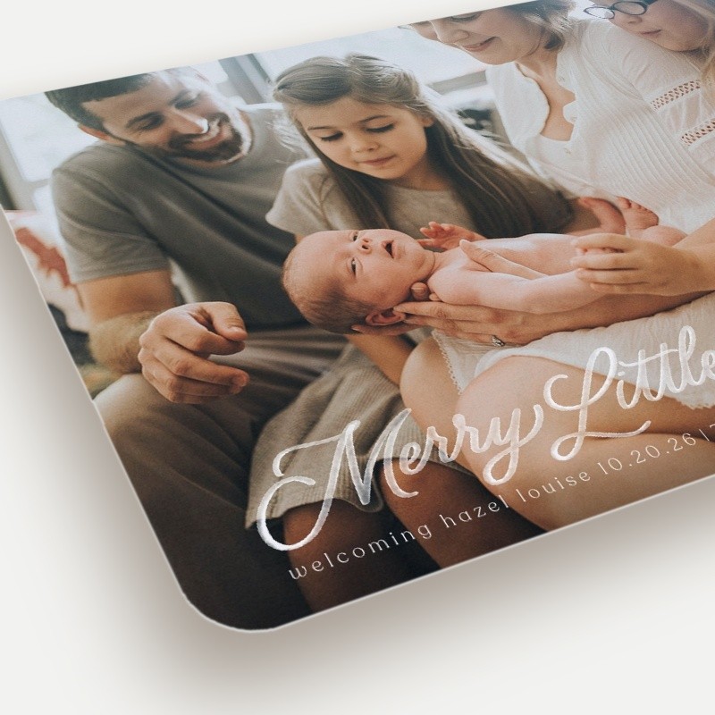 Painted Blessing Birth Announcement
