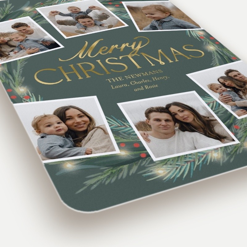 Encircled Wreath Holiday Card
