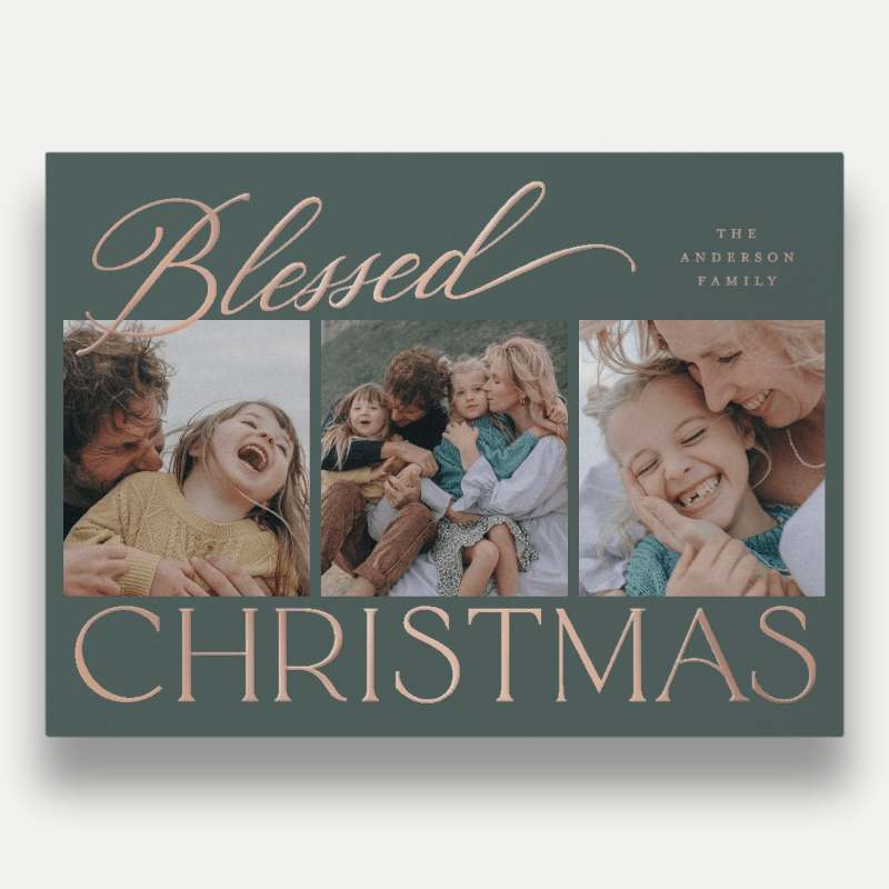 Script Serif Mix Holiday Card