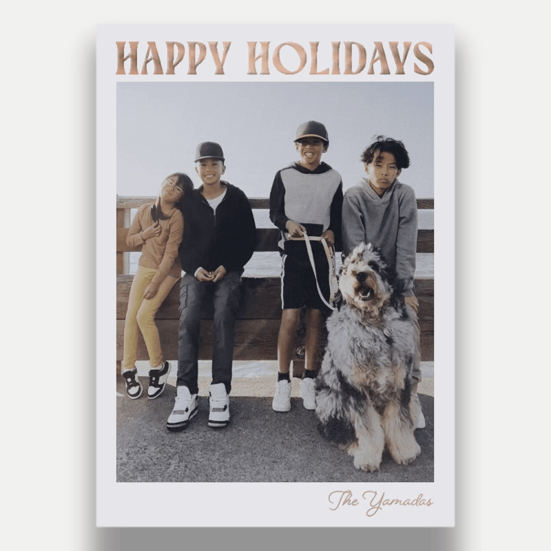 Bold Stack Holiday Card