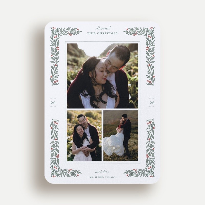 Holly Union Holiday Card