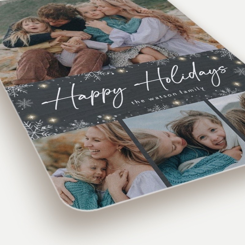 Snowflurry Script Holiday Card