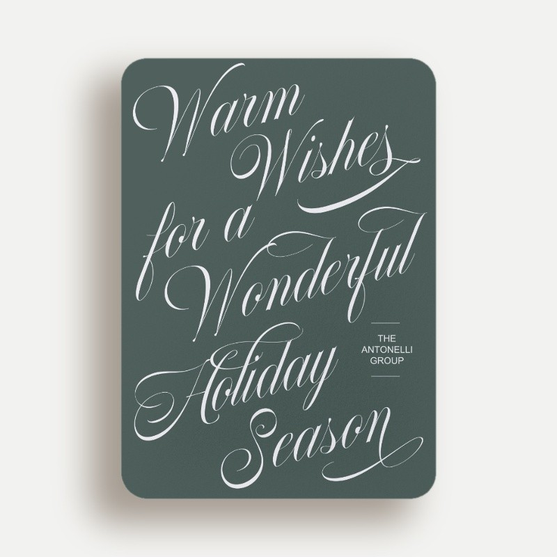 Elegant Calligraphy Holiday Card