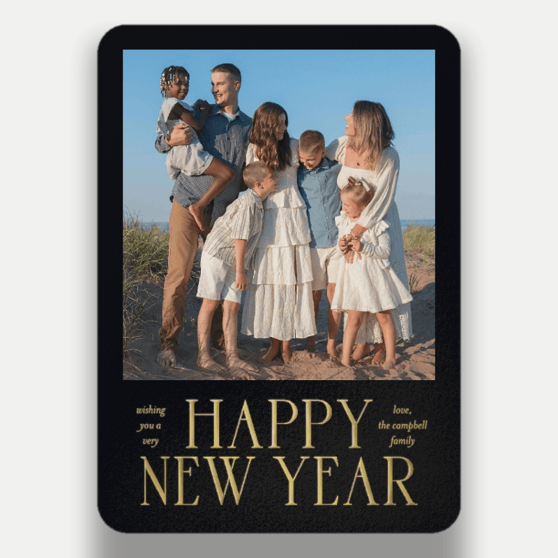 Grand Serif New Year's Card