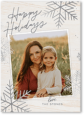 Rustic Foil Snowflakes