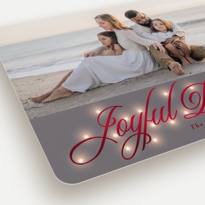 Glowing Flourish Holiday Card