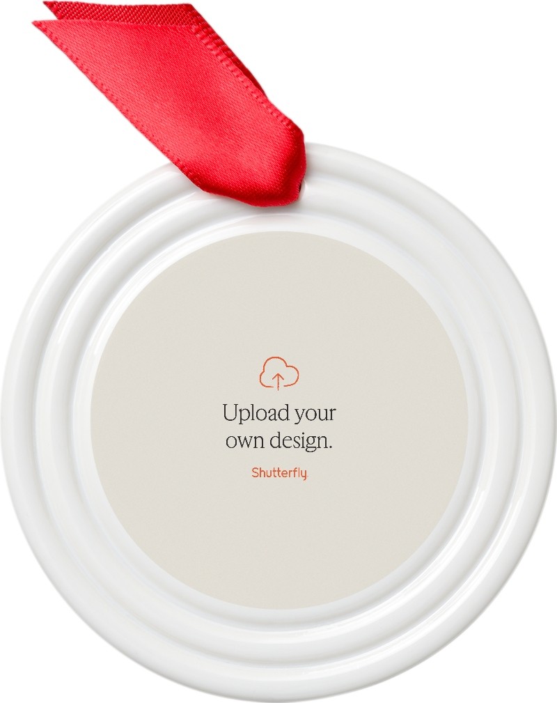 Upload Your Own Design Ceramic Ornament Upload Your Own Design 3x3 White Ceramic Ornament
