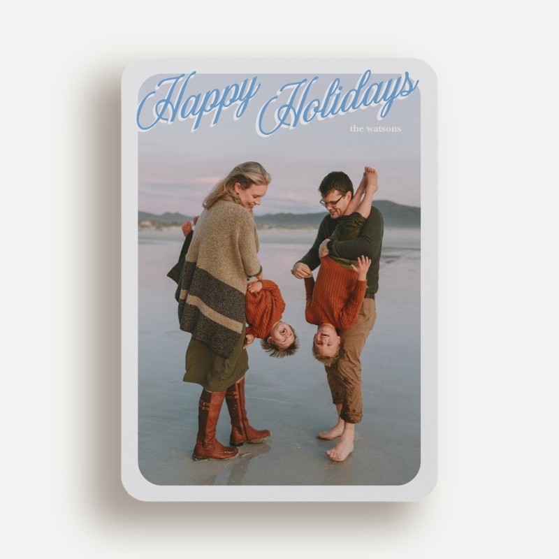 Classic Script Frame Holiday Card