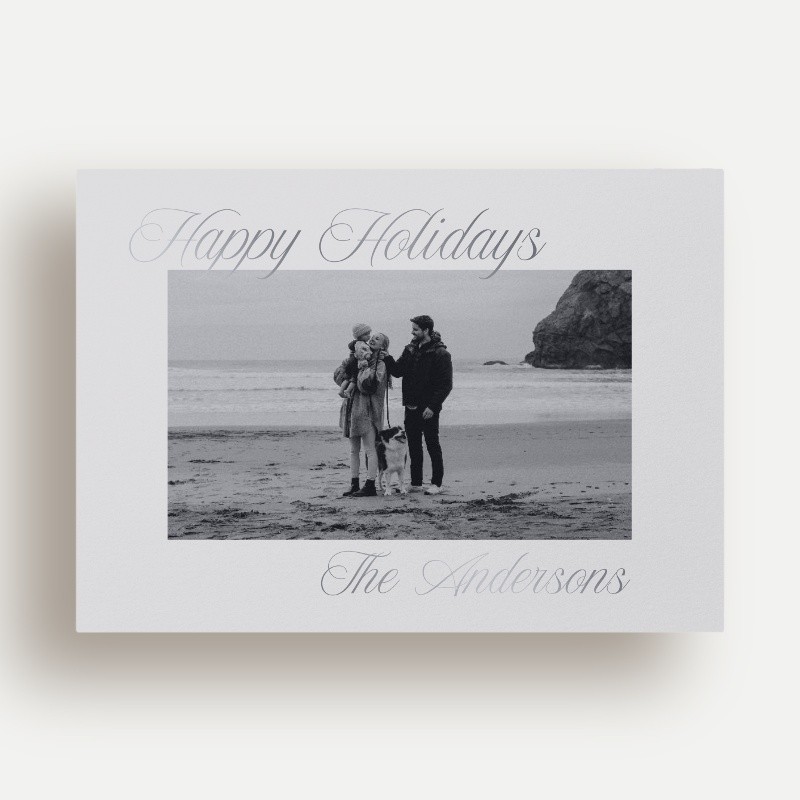 Elegant Signature Holiday Card
