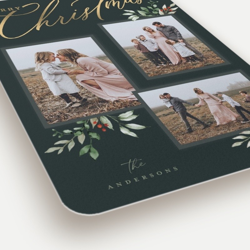 Script and Snapshots Holiday Card