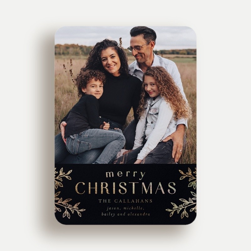 Foliage Frame Holiday Card