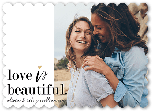 Love Is Exquisite 5x7 White  Pride Card