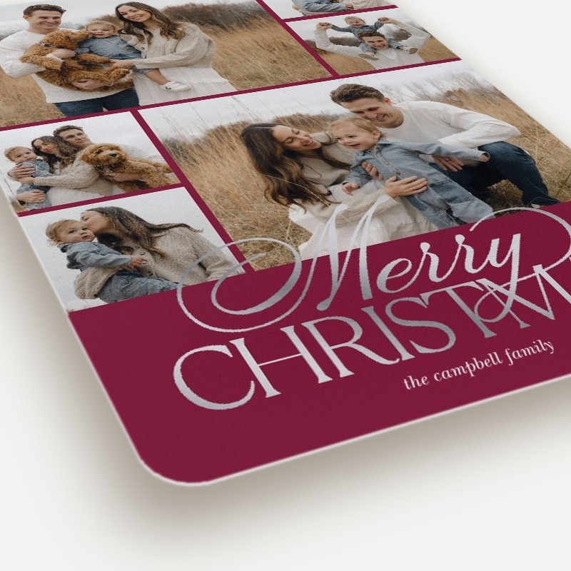 Elegant Trio Holiday Card