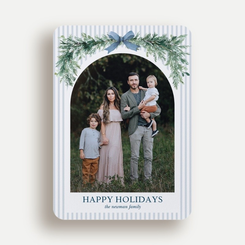 Garland Bow Holiday Card