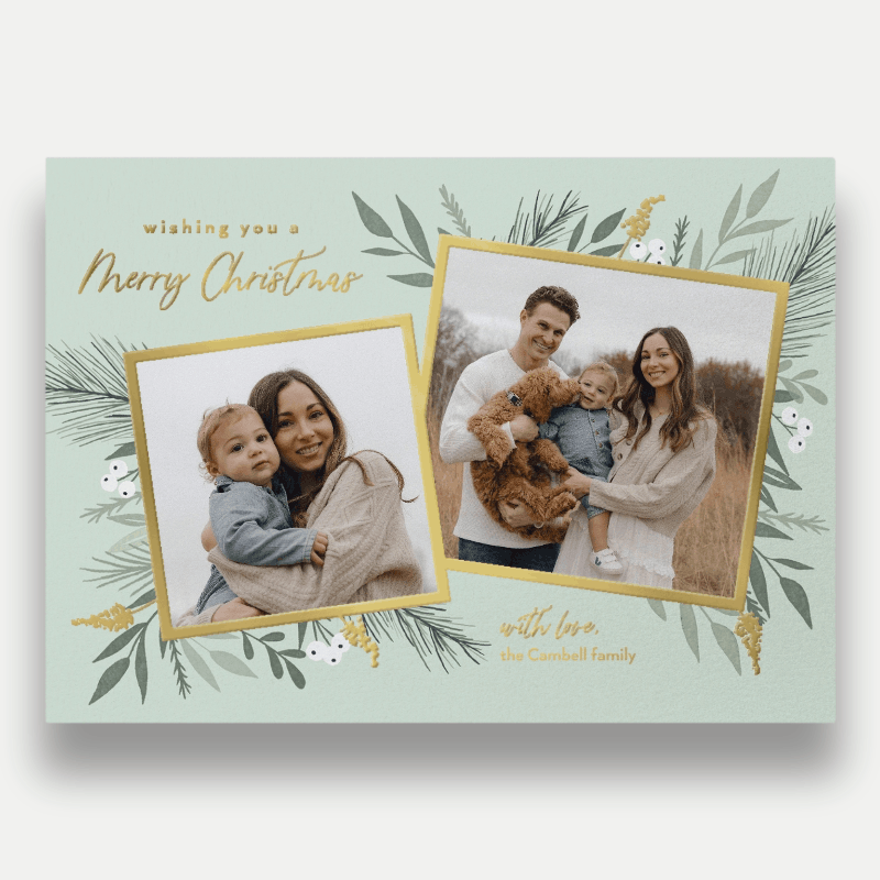 Elegant Botanicals Holiday Card