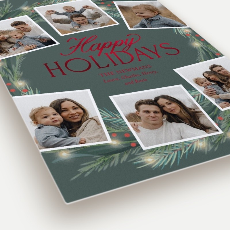 Encircled Wreath Holiday Card