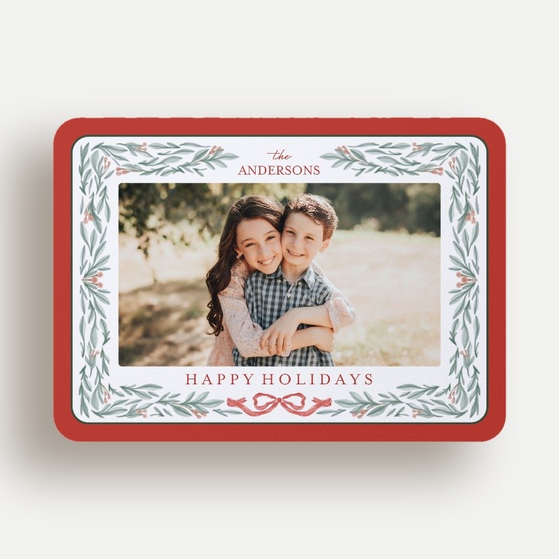 Framed Foliage Holiday Card