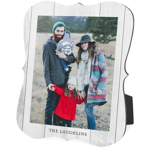 Printed Weathered Faux Wood Portrait