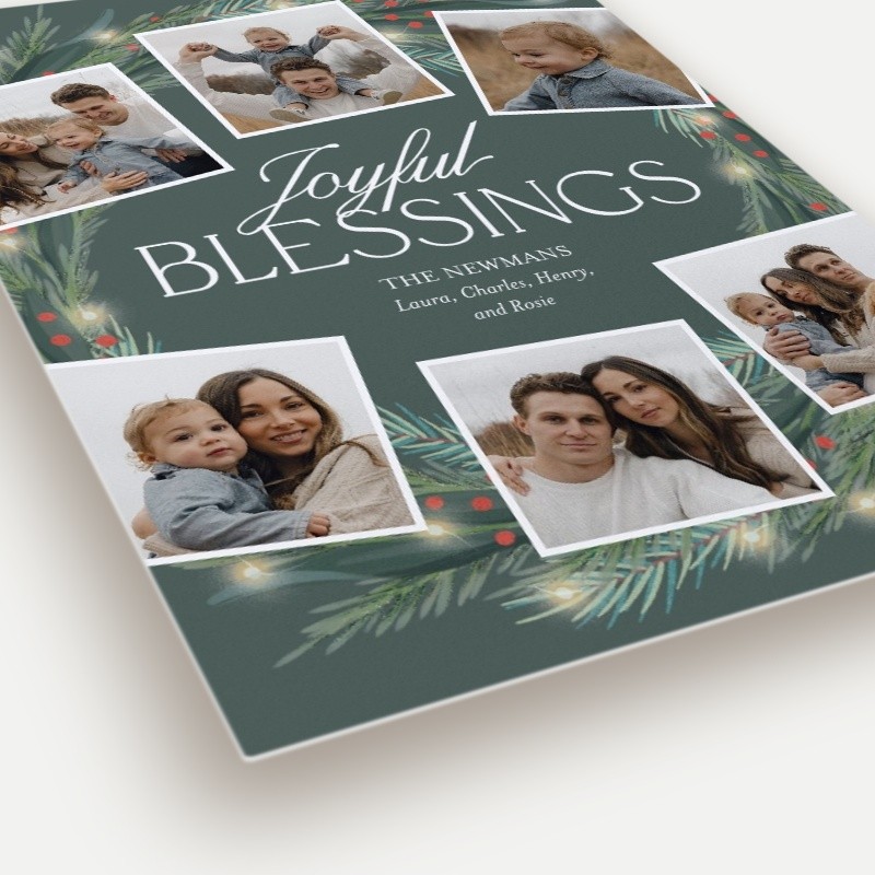 Encircled Wreath Holiday Card