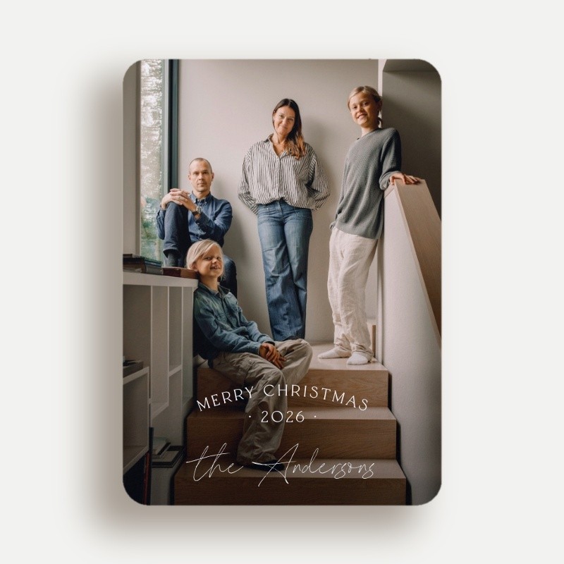 Modern Archway Holiday Card