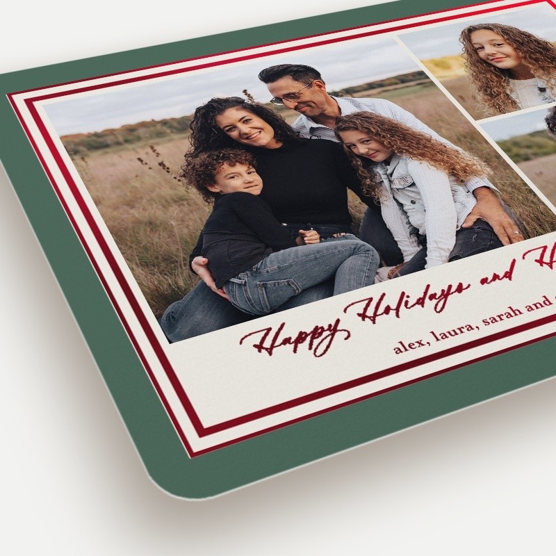 Classic Matted Holiday Card