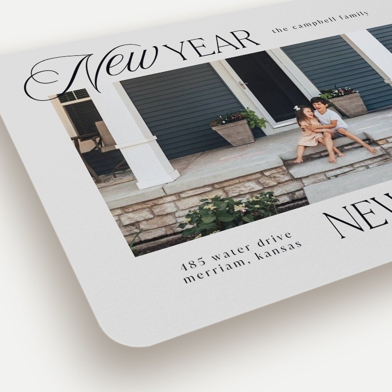 Script Serif Home Moving Announcement