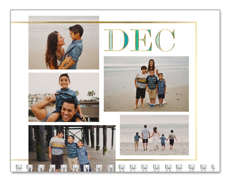 Gilded Jewel Tones 8x11 undefined  Wall Calendar