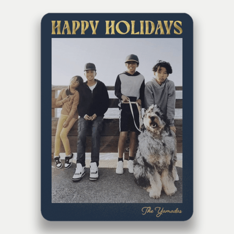 Bold Stack Holiday Card