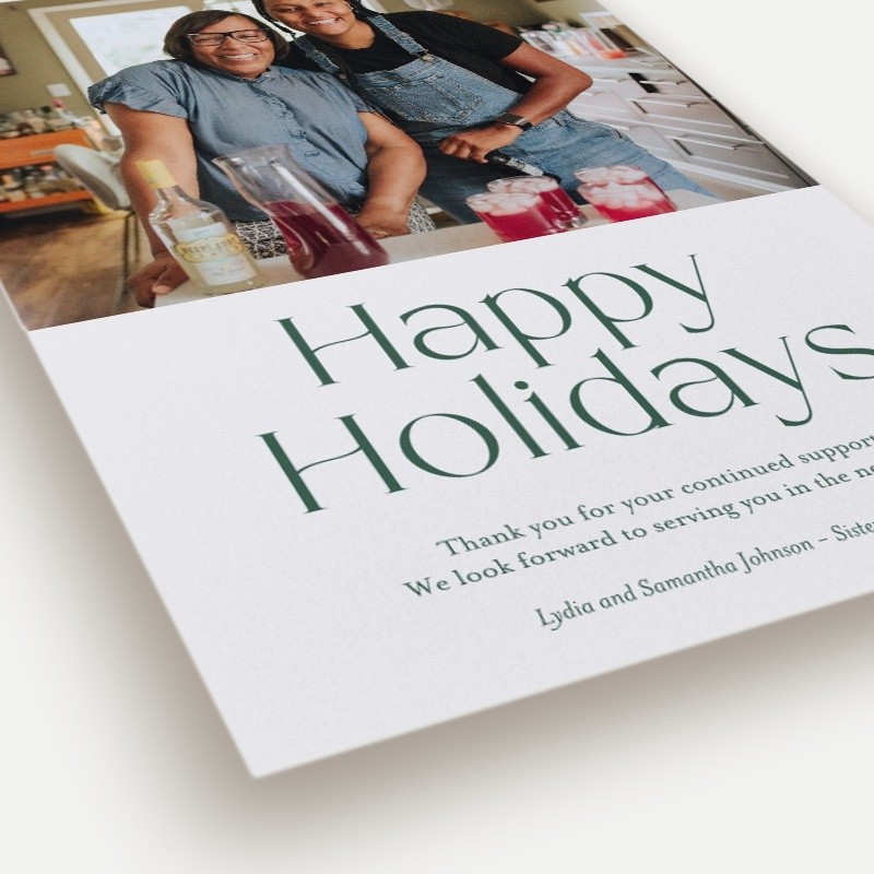 Bold Wishes Holiday Card