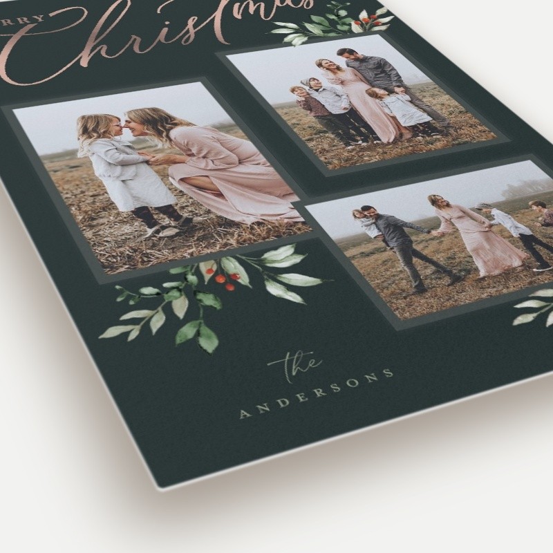 Script and Snapshots Holiday Card