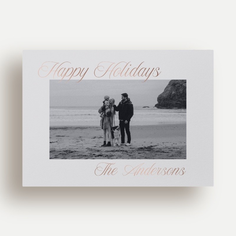 Elegant Signature Holiday Card
