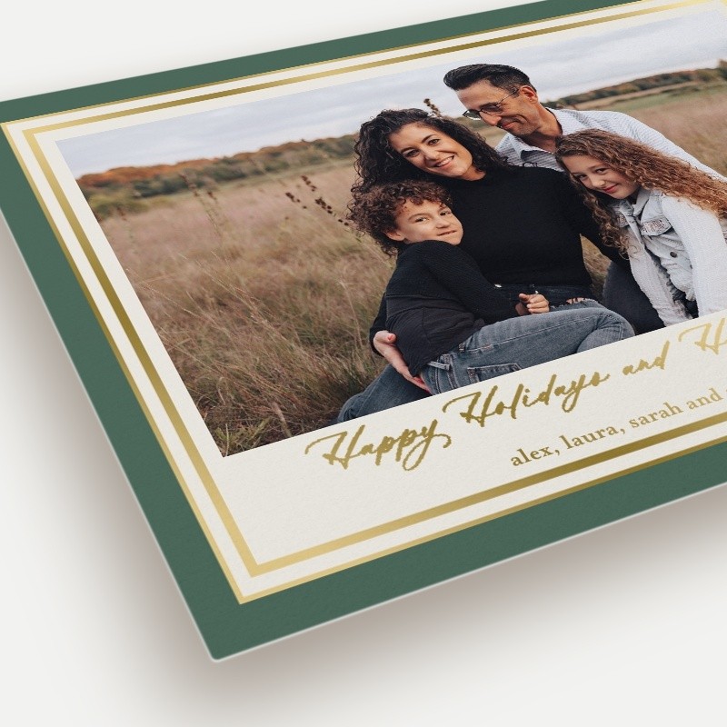 Classic Matted Holiday Card