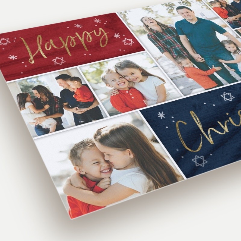 Rustic Chrismukkah Hanukkah Card