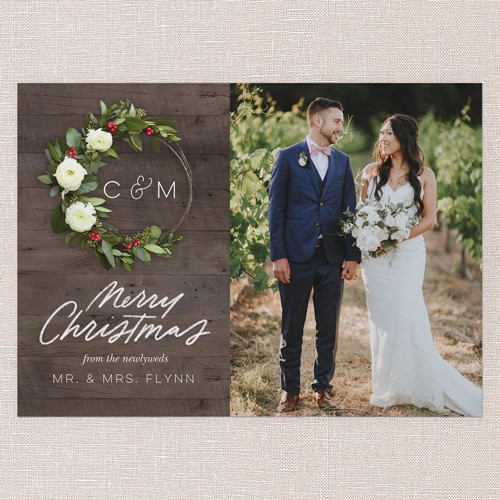 Simple Brown Christmas Card