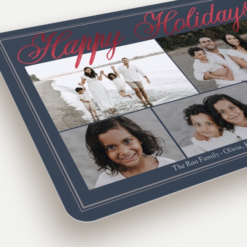 Grand Script Holiday Card