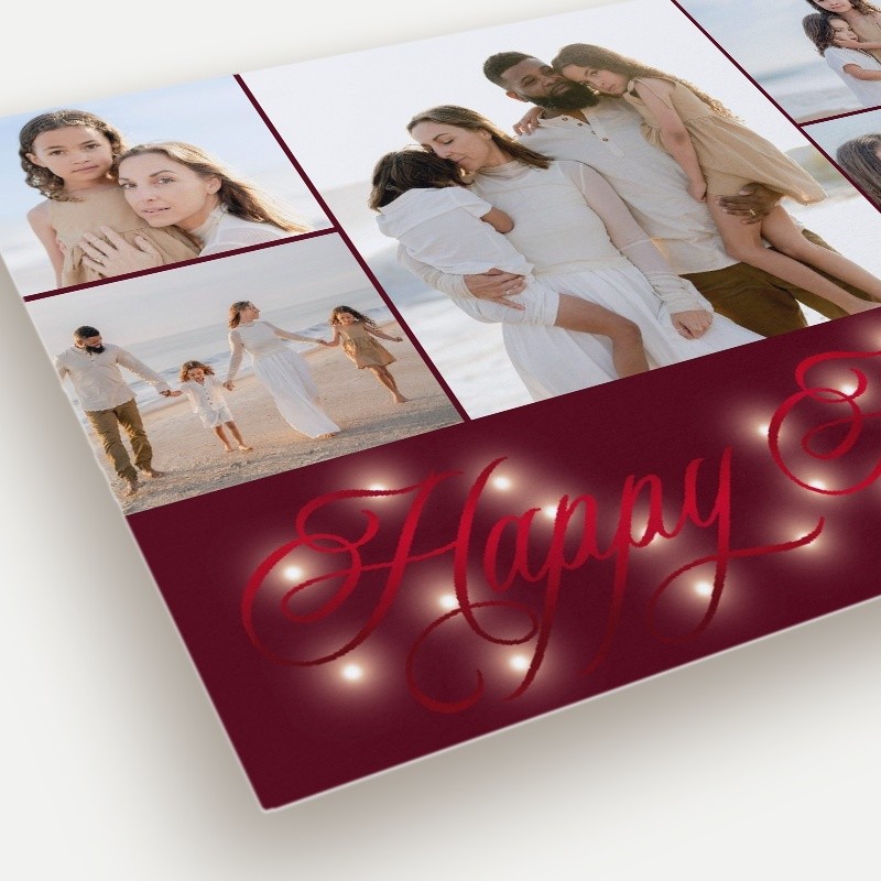 Glowing Flourish Holiday Card