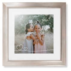 Double Heart Line Art