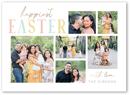 Soft Blessings 5x7 White  Easter Card