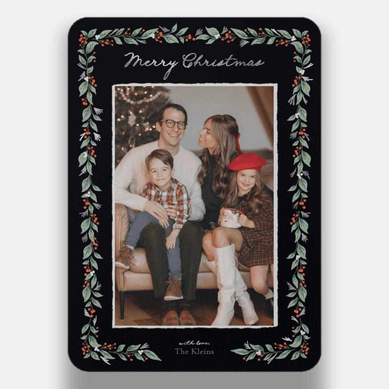 Botanical Frame Holiday Card