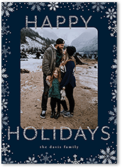 Glitter Snowflake Border