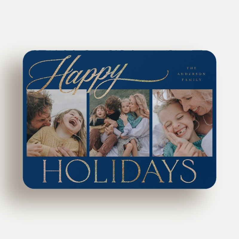 Script Serif Mix Holiday Card