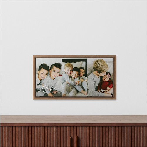 Just Love Pano Trio 10x20 White  Canvas Print