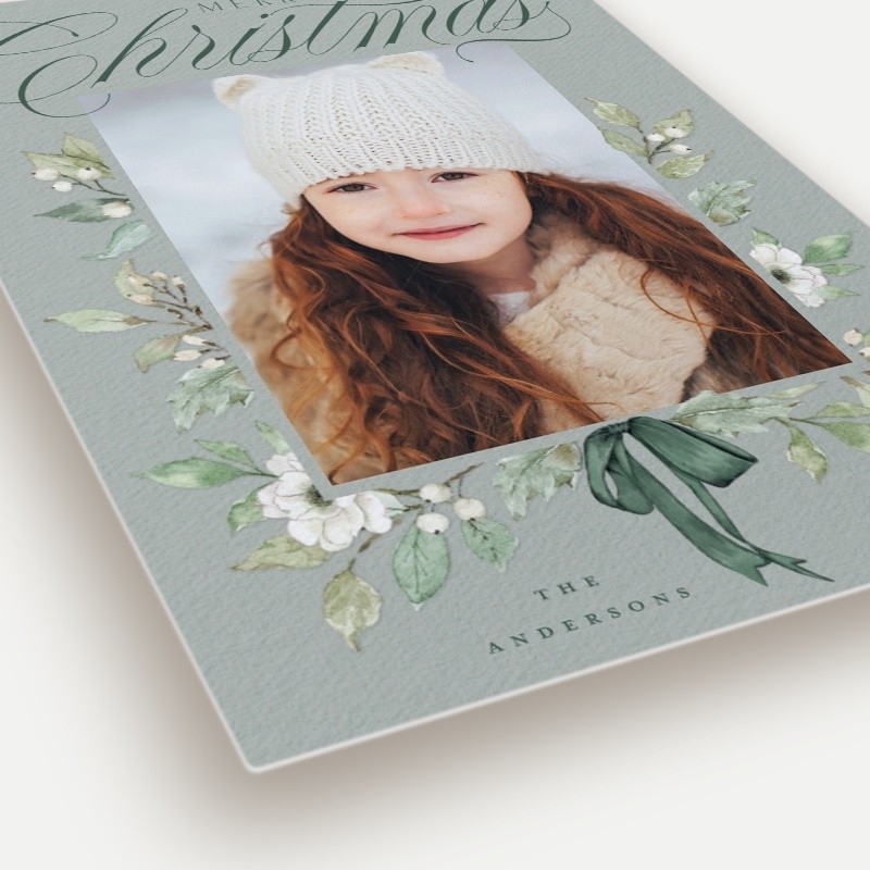 Botanical Bow Holiday Card