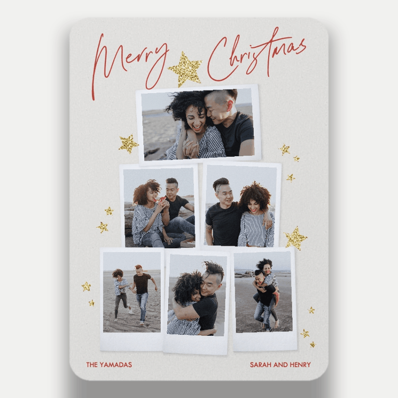 Starry Snapshots Holiday Card