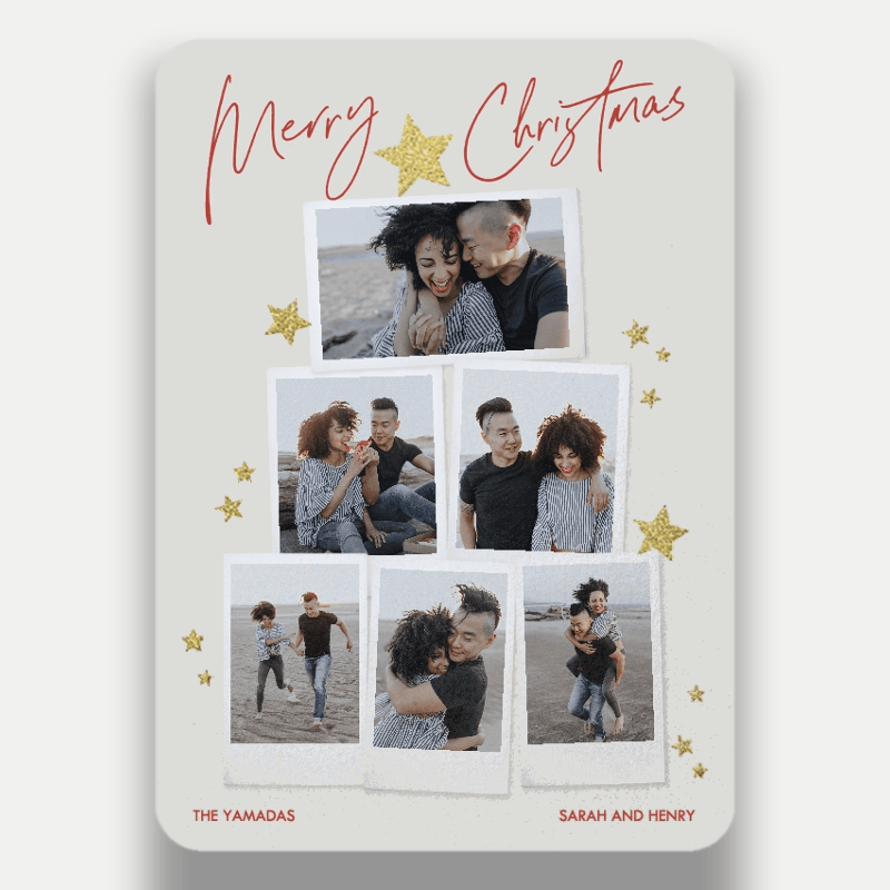 Starry Snapshots Holiday Card