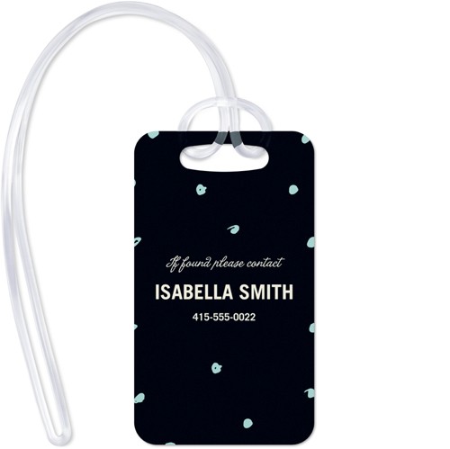 Outta Here 2x3 Black  Luggage Tag