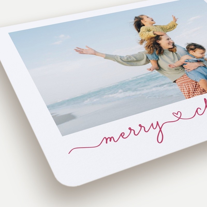 Flowing Script Holiday Card