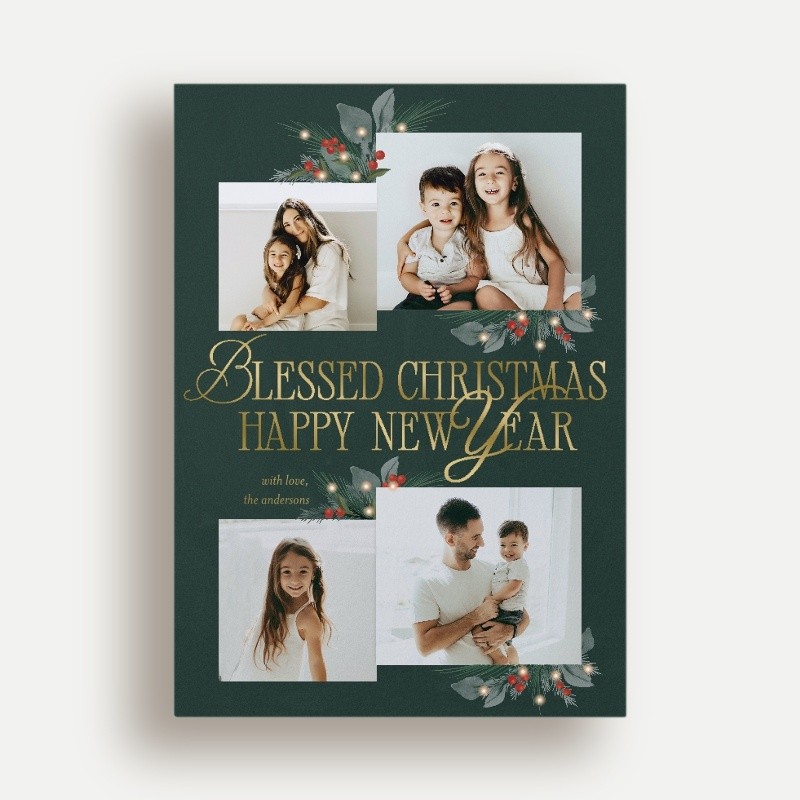Botanical Sentiment Holiday Card