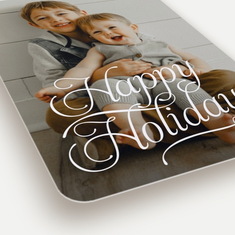 Flourished Script Holiday Card