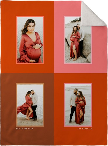 Orange And Grey Blanket